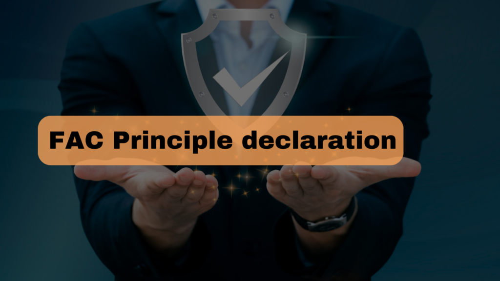 FAC Principle declaration banner image